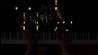 Skyrim - dragonborn | piano Tutorial Synth&eacute;sia