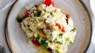 Risotto mit Gem&uuml;se & Parmesan