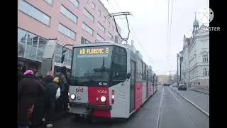 Hlášení Linky XB divadlo gong příští zastávka poliklinika Vysočany 