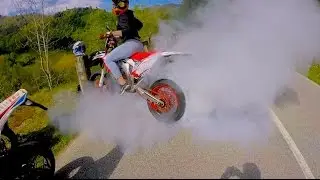 TM Smr 125-Fantic TZ 125-Honda CR 125 Motard[Sound+Aesthetics]+Fail+Burnout