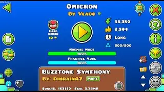 Omicron by Vlacc (619th Demon) | Geometry Dash