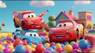 Cars Jump in the Ball Pit 🚗⚽ | Colors & Fun | Kids Nursery Rhymes