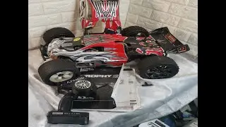 HPI Racing Trophy  4.6 Truggy Remote Nitro Truck & Controller Needs RE BUILD
