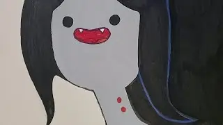 Drawing with glamer, Marceline the Vampire Queen from Adventure Time