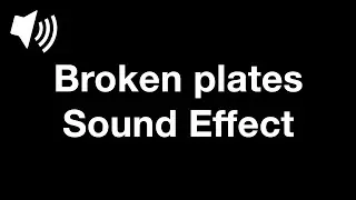 Broken plates - Sound Effect [4K]