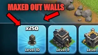 Get max Th9 walls FAST!!! BEST TH9 FARMING LEAGUE AND MORE!!!!