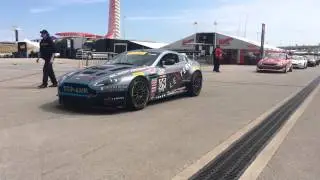 PWC GTS Race 1 rolling off the grid at COTA