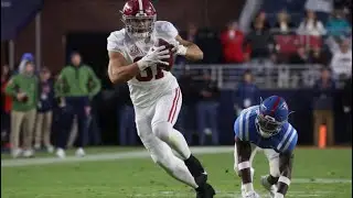 The #49ers selected Cameron Latu, tight end, out of Alabama