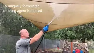 Softwash Shade Sail Cleaning