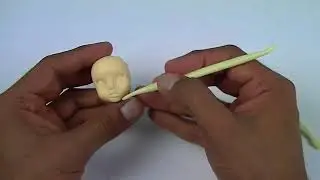 DIY - Como fazer cabe&ccedil;a de boneca em biscuit