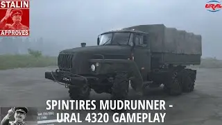 Spintires Mudrunner - Driving my Ural 4320 Out of a Mudpit.
