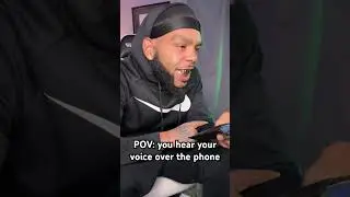 POV: you hear your voice over the phone #shorts #phone #relatable