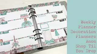 Weekly Planner Decoration - Planners Anon Shop Til You Drop