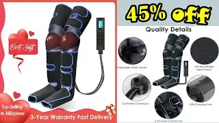 360&deg; Foot air pressure leg massager promotes blood circulation, body massager, muscle relaxation