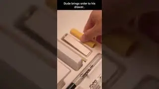 Dude brings order to his drawer.. TikTok