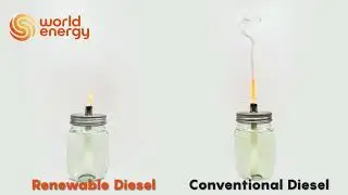 Renewable Diesel vs Conventional Diesel Burning Demonstration