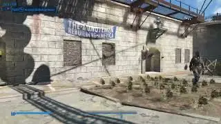 The castle courtyard