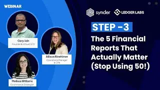 Step 3 | The 5 Financial Reports That Actually Matter (Stop Using 50!) #financialreporting