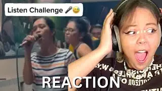 FILIPINO PEOPLE CAN SING !!! Karaoke 'Listen' Challenge | REACTION