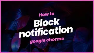 how to block google chrome notifications