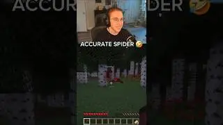 High Tick Speed Spider Is Terrifying! #minecraft #minecraftshorts