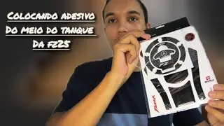 ADESIVO do meio do tanque da FZ25, será que FICOU BOM?