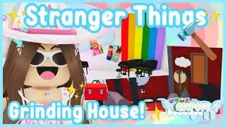 Stranger Things Inspired Grinding House Speedbuild In Adopt Me! (Roblox) | AstroVV