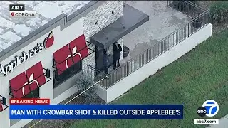 Suspect killed in police shooting outside Applebee's