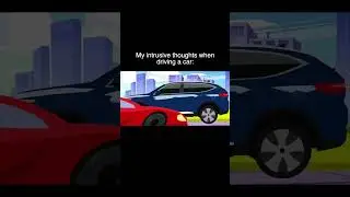 My Intrusive Thoughts When Driving A Car | Gacha Life Reacts To