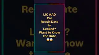 LIC AAO RESULT 2025 Update😱😱Want to know the date #licaao2025#lic#licaao#prelims#result#date #pdf