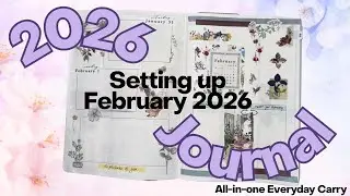Setting up Feb. 2026 | A5 1/2 Year Stalogy Everyday Carry (Work, Memory Keeping & More)