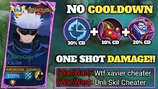 WHEN GLOBAL XAVIER ABUSE THIS NEW COOLDOWN EMBLEM AND BUILD IN SOLO RANKED (MUST TRY) MLBB 2025