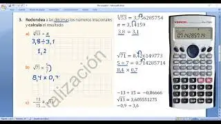NUMEROS IRRACIONALES (CALCULADORA 2)