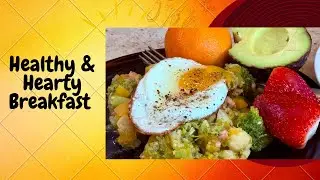 Healthy & Hearty Breakfast that All You Need for a Day | Chicken with Mixed Veggies | ASMR Cooking 