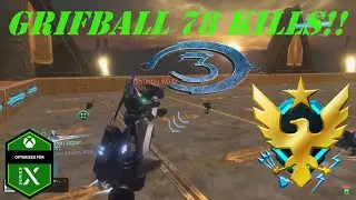 Halo 3 MCC MAX Rank Grifball (78 kills)! Xbox Series X gameplay