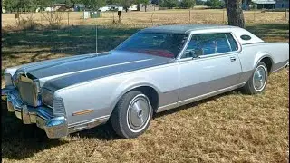 1973 Lincoln Continental Mark IV Silver Luxury walk-around