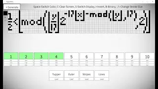 TupperWare (Tupper's Self Referential Formula Visualizer) Demo