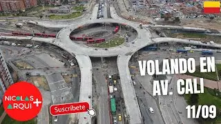 Volando en Drone en TransMilenio Av. Ciudad de Cali en Bogot&aacute; 🇨🇴 - Avances en Grupos 3 y 4 - Sep 11