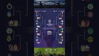 Llaves de Play Offs de la #Champions League 2025 🏆🤩 #Futbol