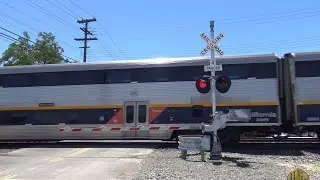 Amtrak California AMTK 202 #702 San Joaquin East/South, 20th St. Railroad Crossing, Sacramento CA