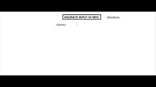 Validate Input in MVC