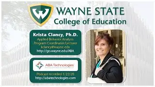 Dr. Krista Clancy Applied Behavior Analysis Podcast with ABA Technologies recorded on 1/22/20