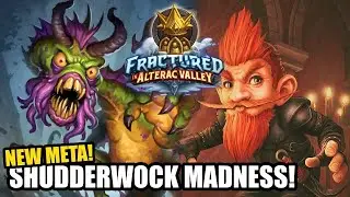 Shudderwock madness! New meta Full Game | Battlegrounds | Fractured in Alterac Valley | Hearthstone