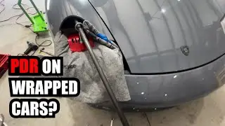 CAN DENTS BE FIXED ON WRAPPED CARS?