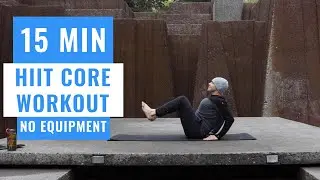 OUTDOOR 15 MINUTE HIIT CORE WORKOUT FOR BEGINNERS / PHYSICAL EDUCATION FOR ALL AGES W/ NO EQUIPMENT