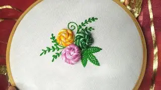 Very Clever Trick To Make Beautiful Rose Embroidery