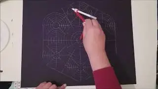 Dot painting with Artist Janette Oakman 21a Tutorial How To Draw The Outline For Flower Mandala