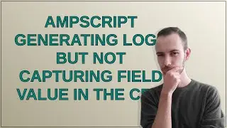 Salesforce: AMPScript generating logs but not capturing field value in the CRM