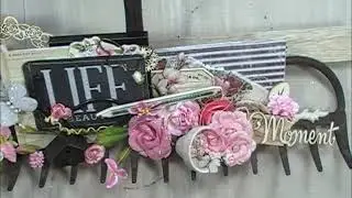 Altered Rusty Rake & Roses (Reneabouquets Design Team Video by Linda)