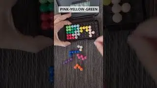 Pink Yellow Green Kanoodle Shake Challenge #kanoodle #puzzle #shorts